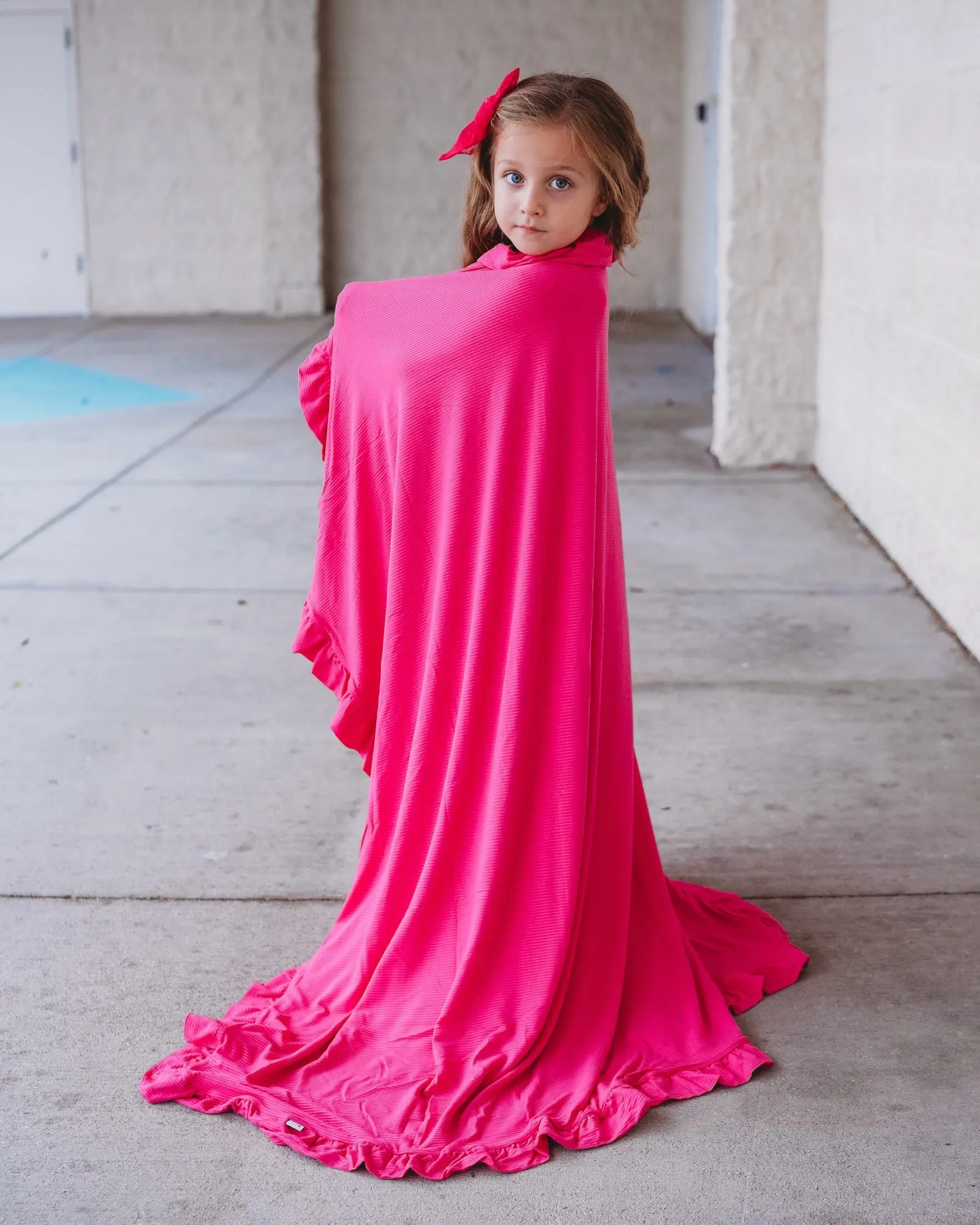 HOT PINK RIB DREAM BLANKET (60x 70)
