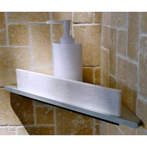 Keuco Edition 400 Corner Shower Shelf with Integrated Glass Wiper