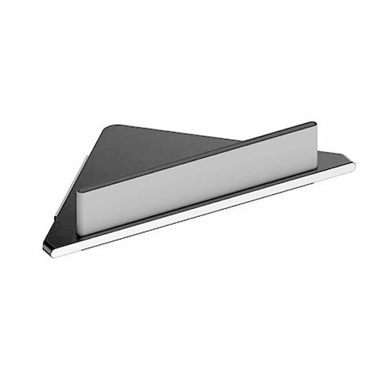 Keuco Edition 400 Corner Shower Shelf with Integrated Glass Wiper