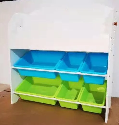 Kiddie Station Cary Book Shelf & 2 Layer Toy Storage 920A