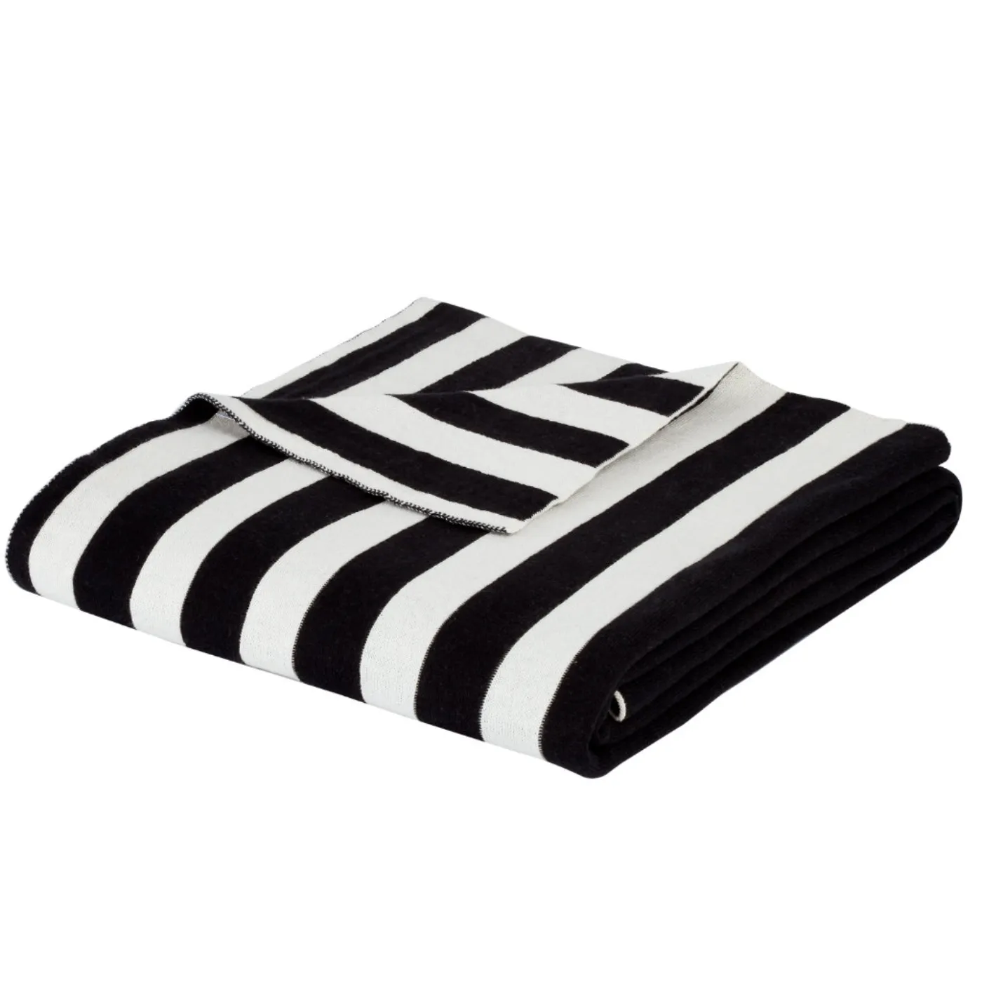 Knitted Striped Throw | 150cm x 180cm