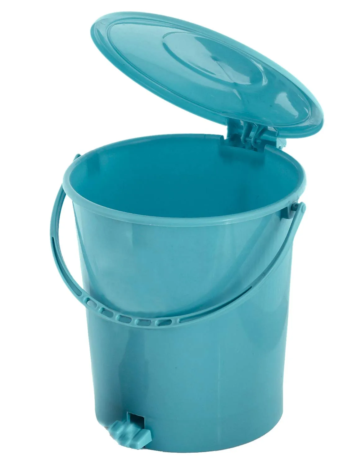 Kuber Industries 3 Pieces Plastic Dustbin Garbage Bin with Handle, 10 Liters (Green) - CTKTC034653