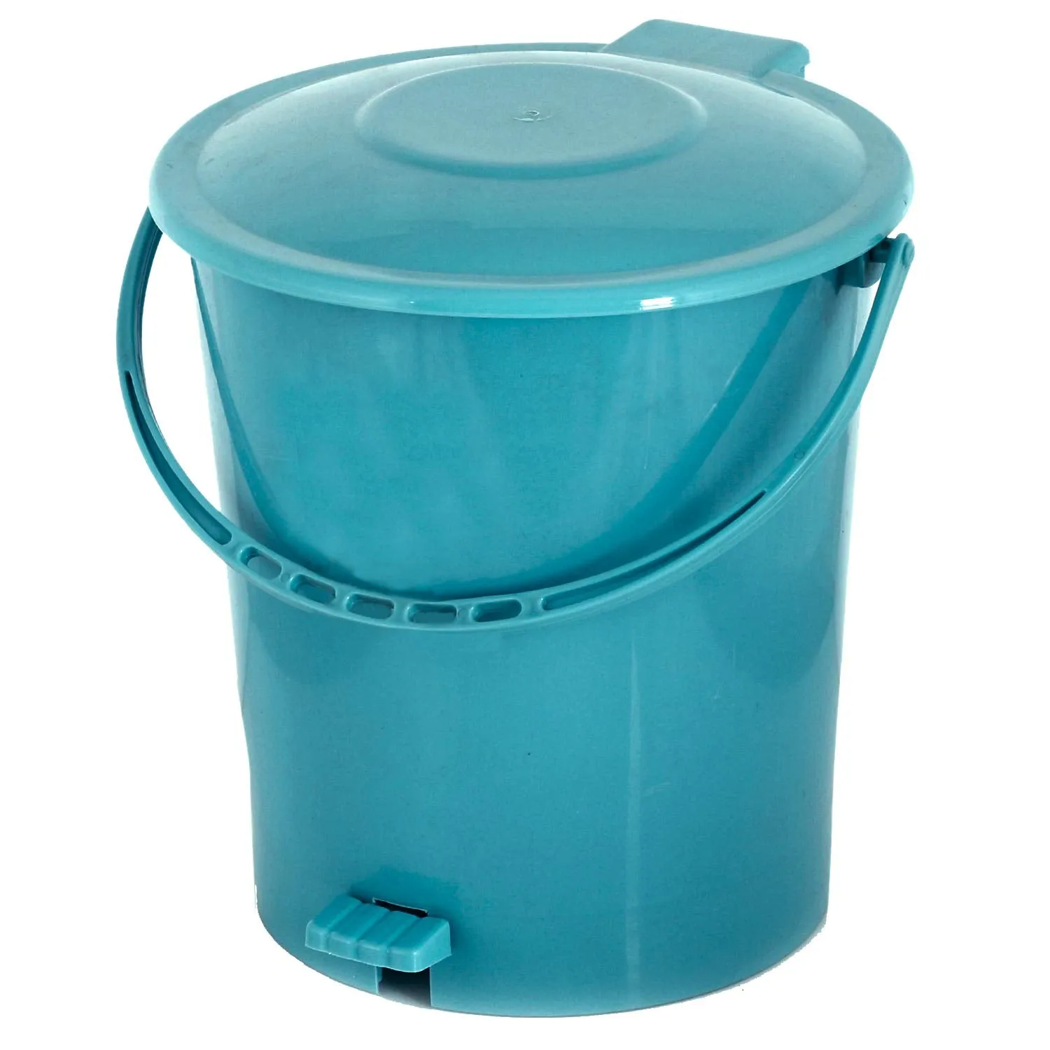Kuber Industries 3 Pieces Plastic Dustbin Garbage Bin with Handle, 10 Liters (Green) - CTKTC034653