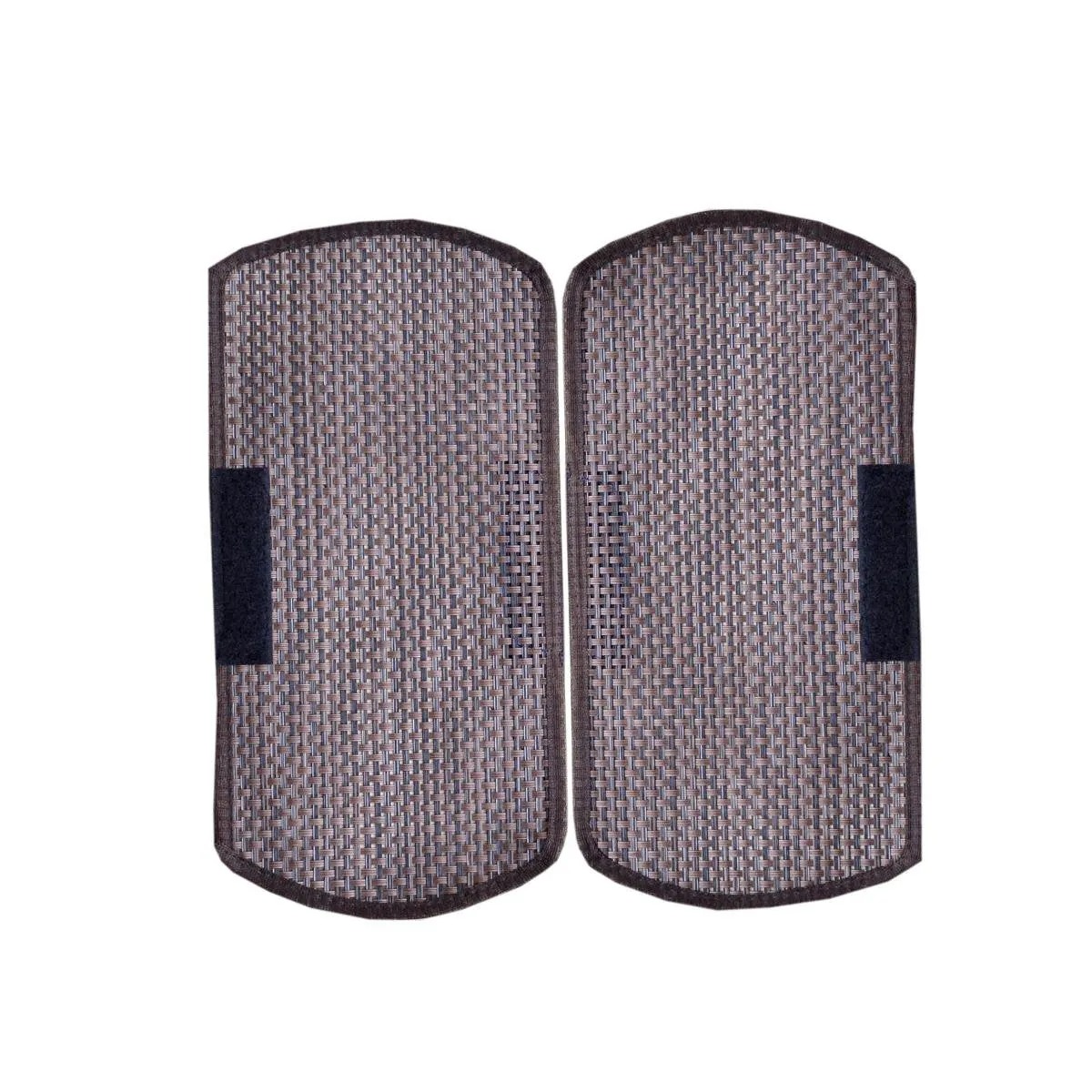 Kuber Industries Jute Design Cotton 2 Piece Multi-Purpose Handle Cover Set - Brown