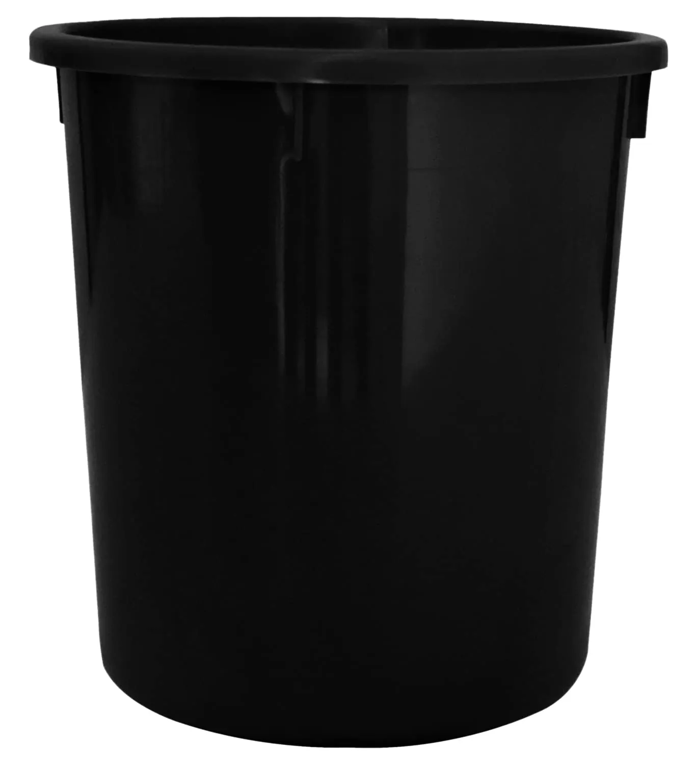 Kuber Industries Plastic Open Dustbin, Trash Bin, Garbage Bin, Waste Bin, Capicity 5Ltr, Pack of 2 (Black)-47KM01032