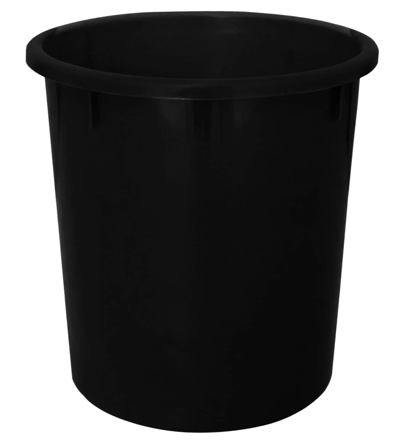 Kuber Industries Plastic Open Dustbin, Trash Bin, Garbage Bin, Waste Bin, Capicity 5Ltr, Pack of 2 (Black)-47KM01032