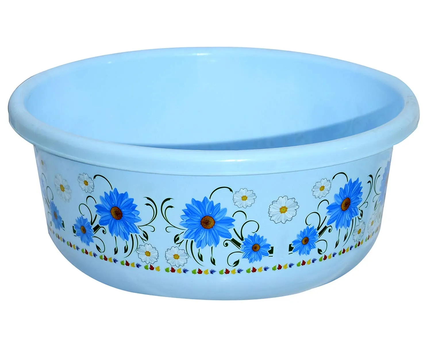 Kuber Industries Unbreakable Plastic Multipurpose Bath Tub/Washing Tub 40 Ltr (Blue) -CTKTC38727