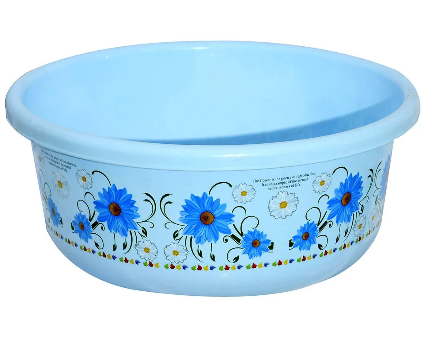 Kuber Industries Unbreakable Plastic Multipurpose Bath Tub/Washing Tub 40 Ltr (Blue) -CTKTC38727