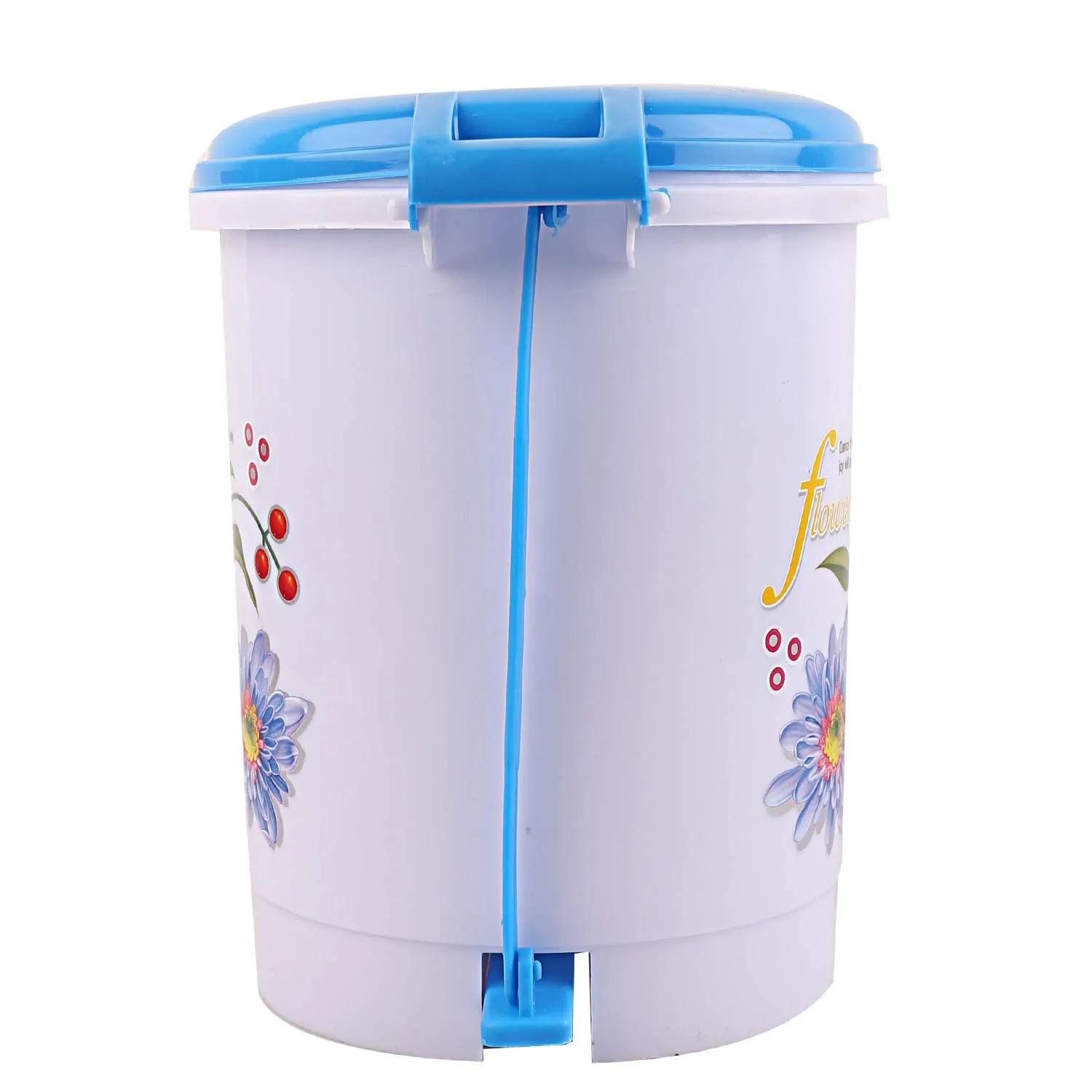 Kuber Industries Virgin Plastic 2 Pieces Small Dustbin/Garbage Bin (Blue)-CTKTC4054