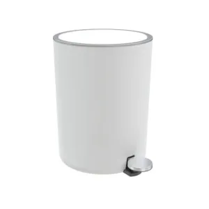 Lenox Pedal Bin 5L White