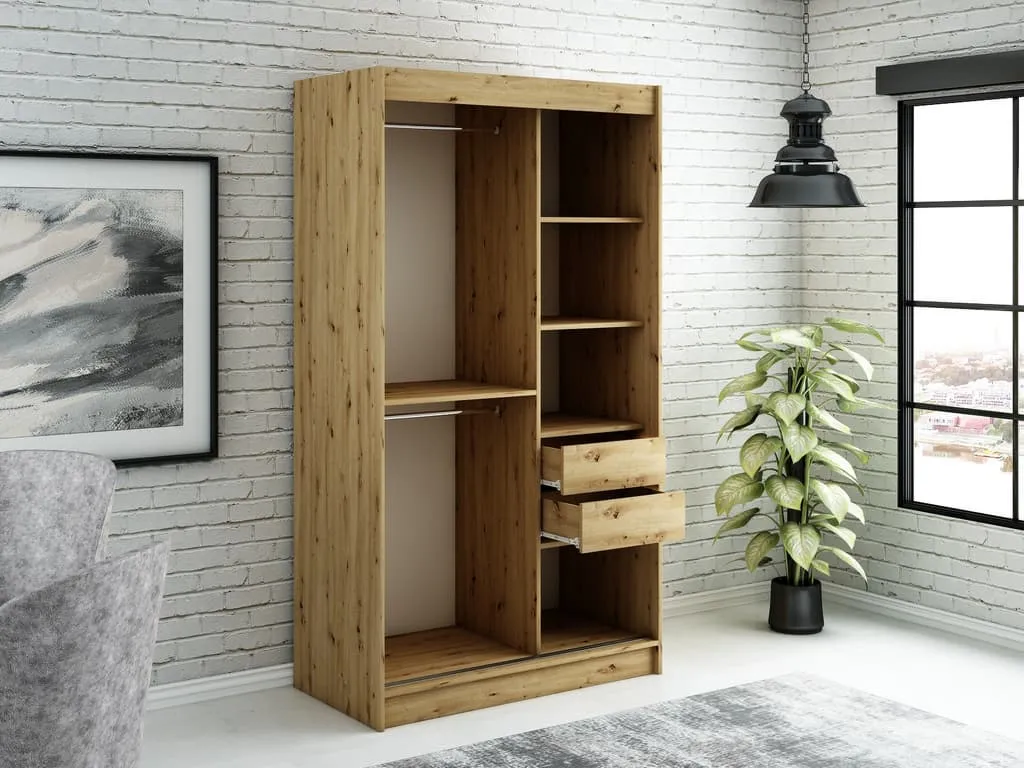 Leto V4 Sliding Door Wardrobe 120cm
