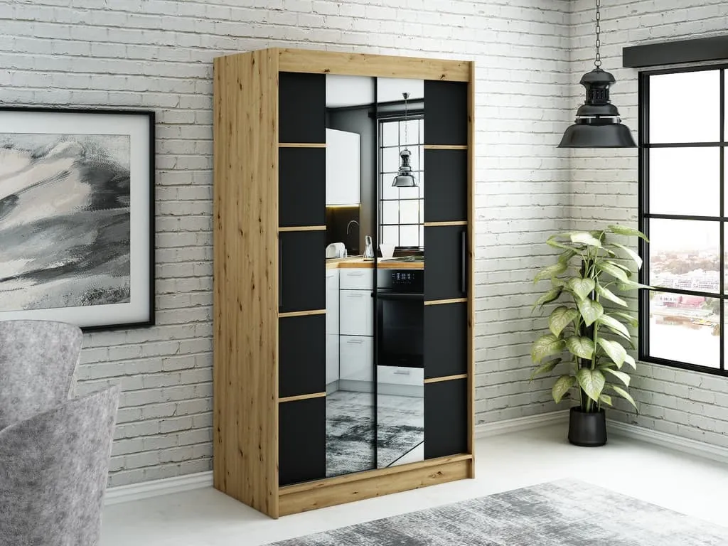 Leto V4 Sliding Door Wardrobe 120cm