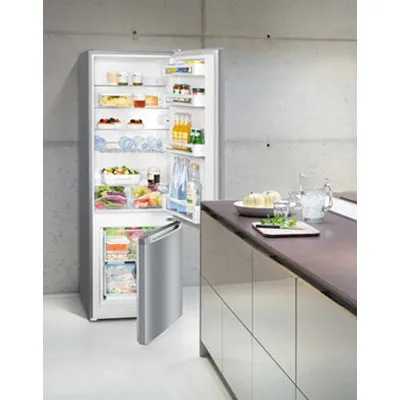 Liebherr 161.2x55CM Smart Frost Freestanding Fridge Freezer - Silver | CUELE-2831