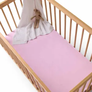 Lilac Organic Fitted Cot Sheet
