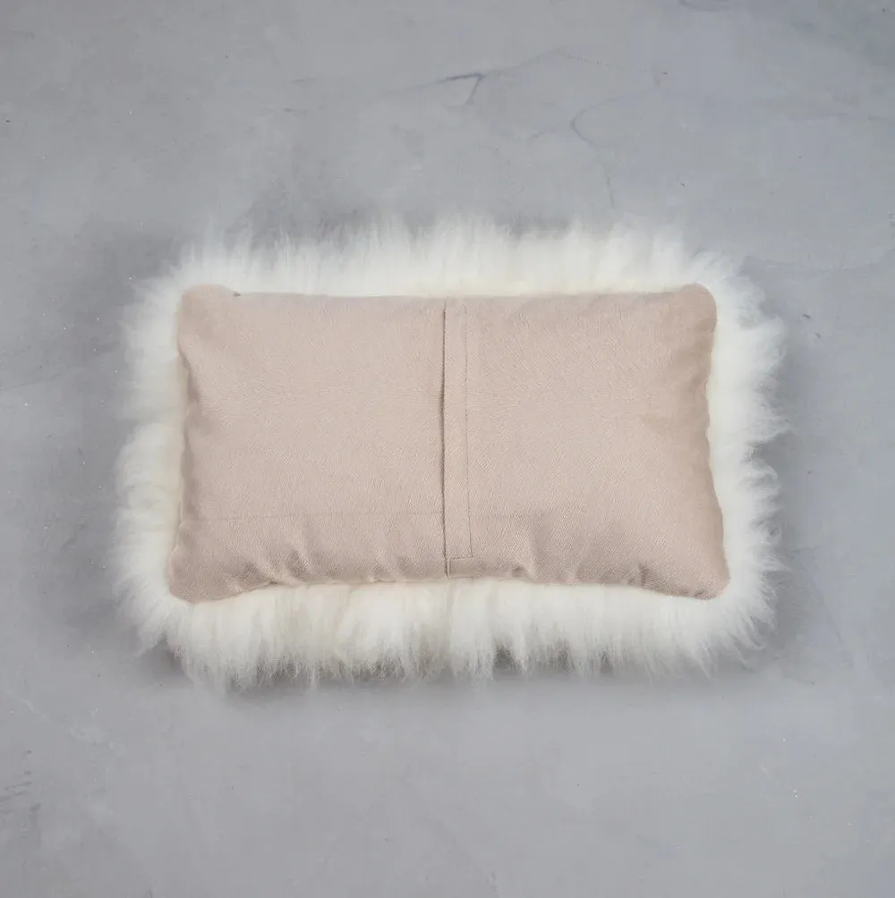 Long-Haired Natural Sheepskin Pillow