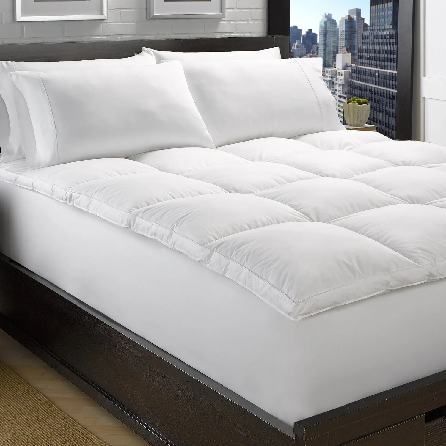 Luxury 2" Loft White Down Plush Feather Bed