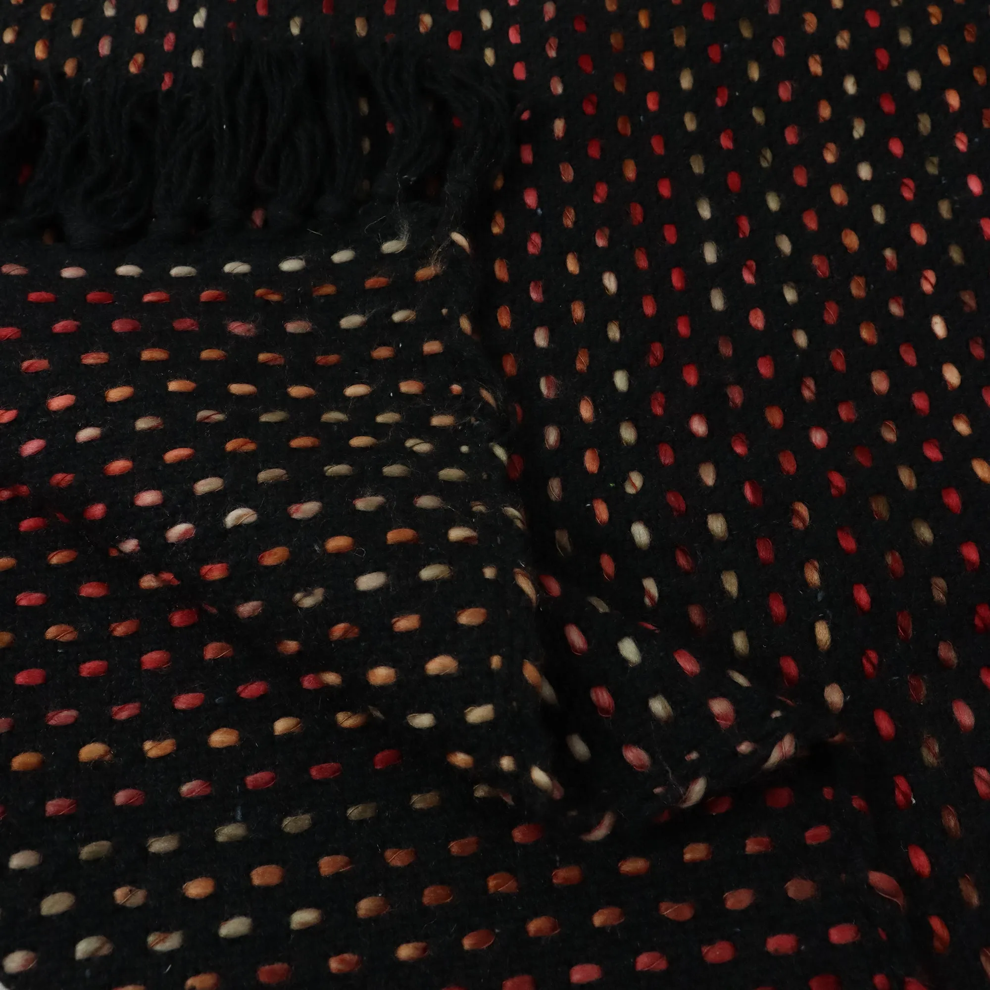 Luxury Black Cotton Throws For Couch | Living Room