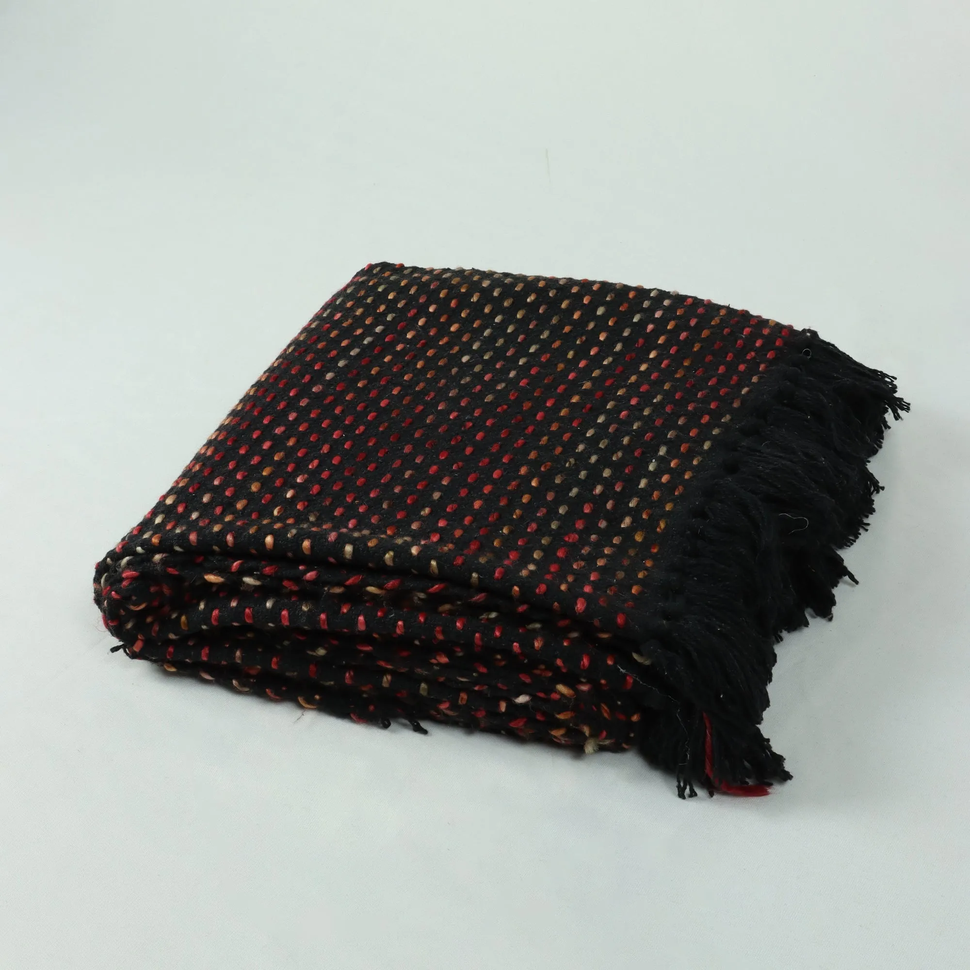 Luxury Black Cotton Throws For Couch | Living Room