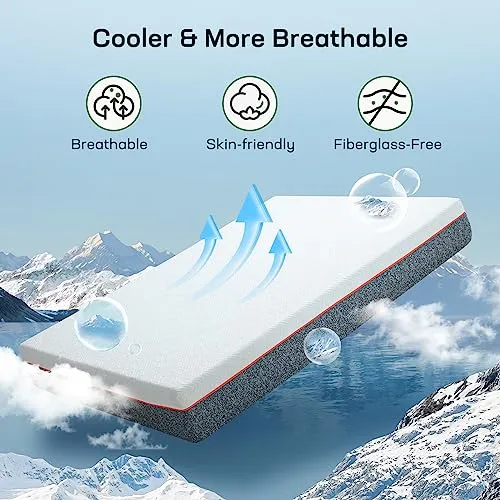 Marsail Full Size Mattress, 10-inch Gel Memory Foam Mattress, Medium-Firm Full Size Mattress in a Box for Pressure Relief & Support, Breathable Cooling Full Mattress with Zippered Cover