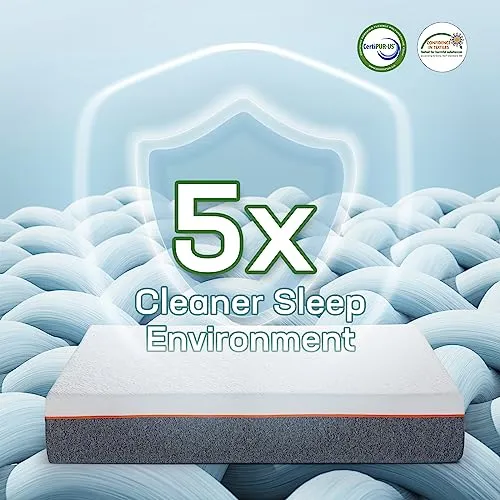 Marsail Full Size Mattress, 10-inch Gel Memory Foam Mattress, Medium-Firm Full Size Mattress in a Box for Pressure Relief & Support, Breathable Cooling Full Mattress with Zippered Cover