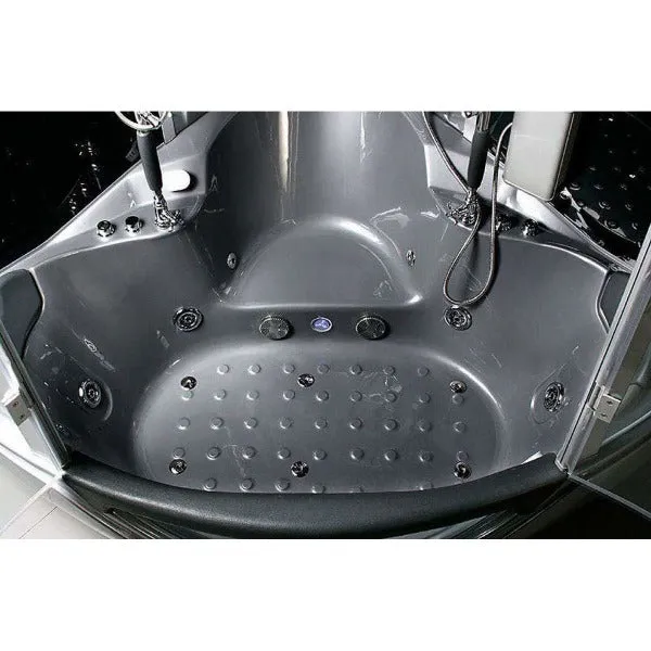 Maya Bath Superior Platinum Grey 2-Person Freestanding Steam Shower