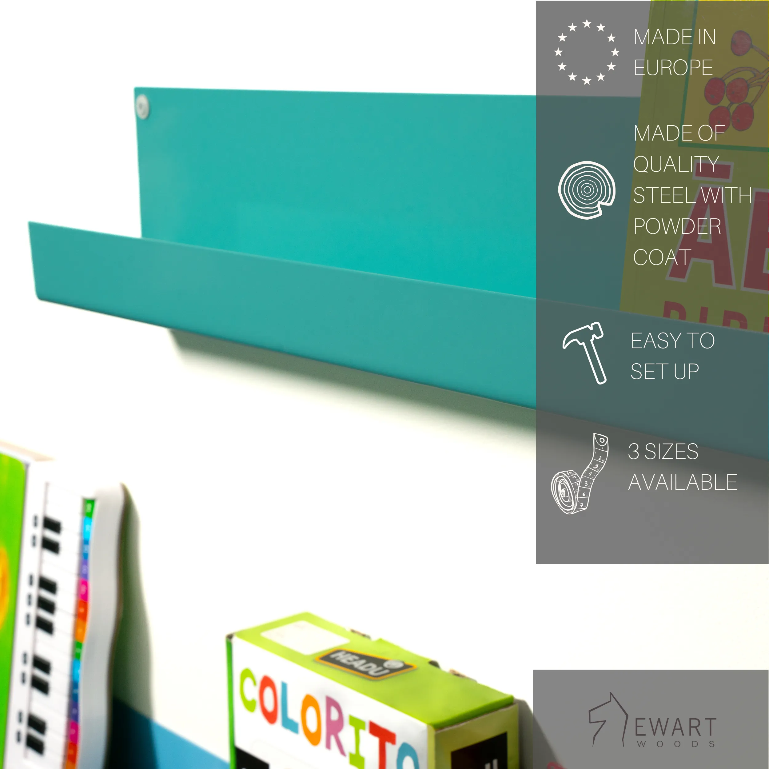 Metal Bookshelves for Nursery/ Kids Room