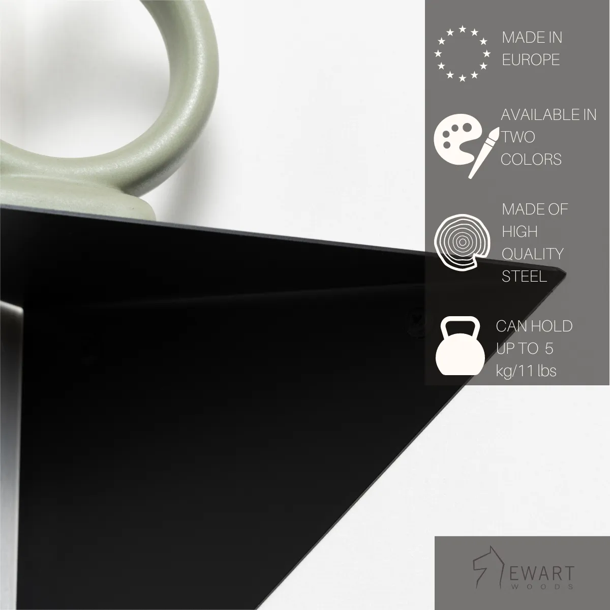 Metal Corner Shelves Diamond (Set of 2)