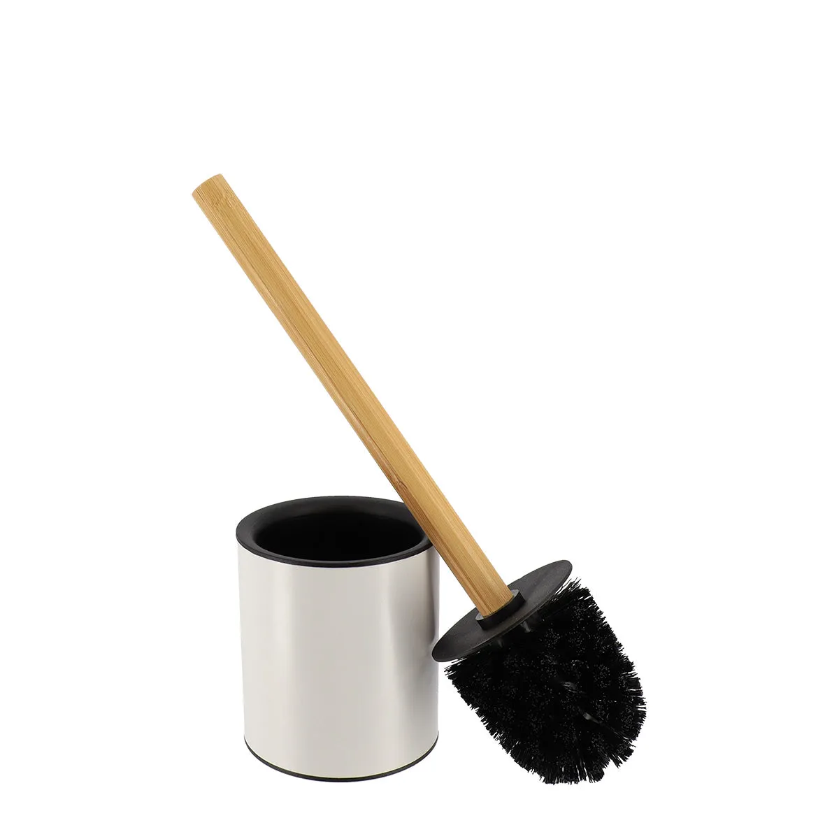 Metal Toilet Brush - Bamboo Stem - Various Colours