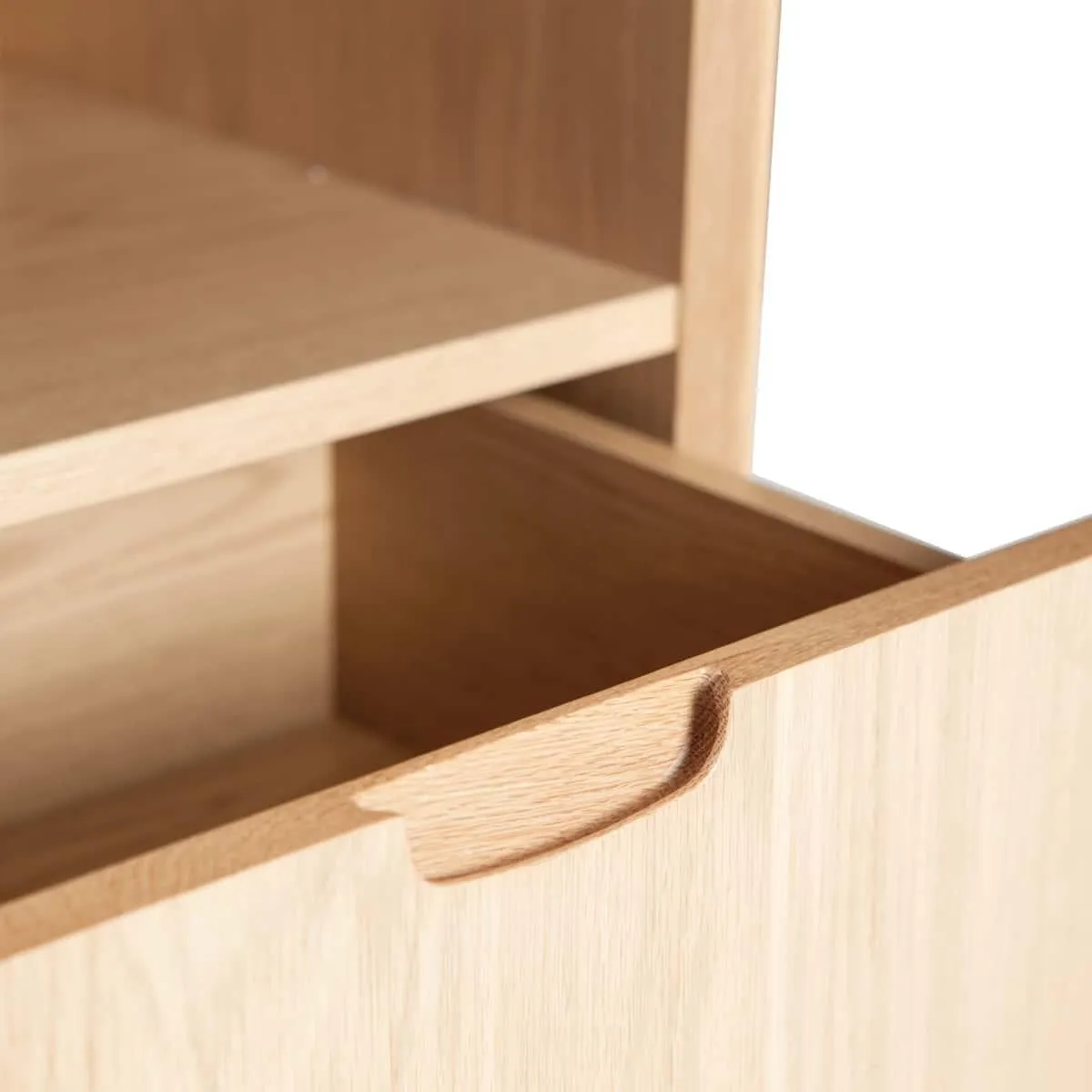 Mia Wide Bookcase - Oak