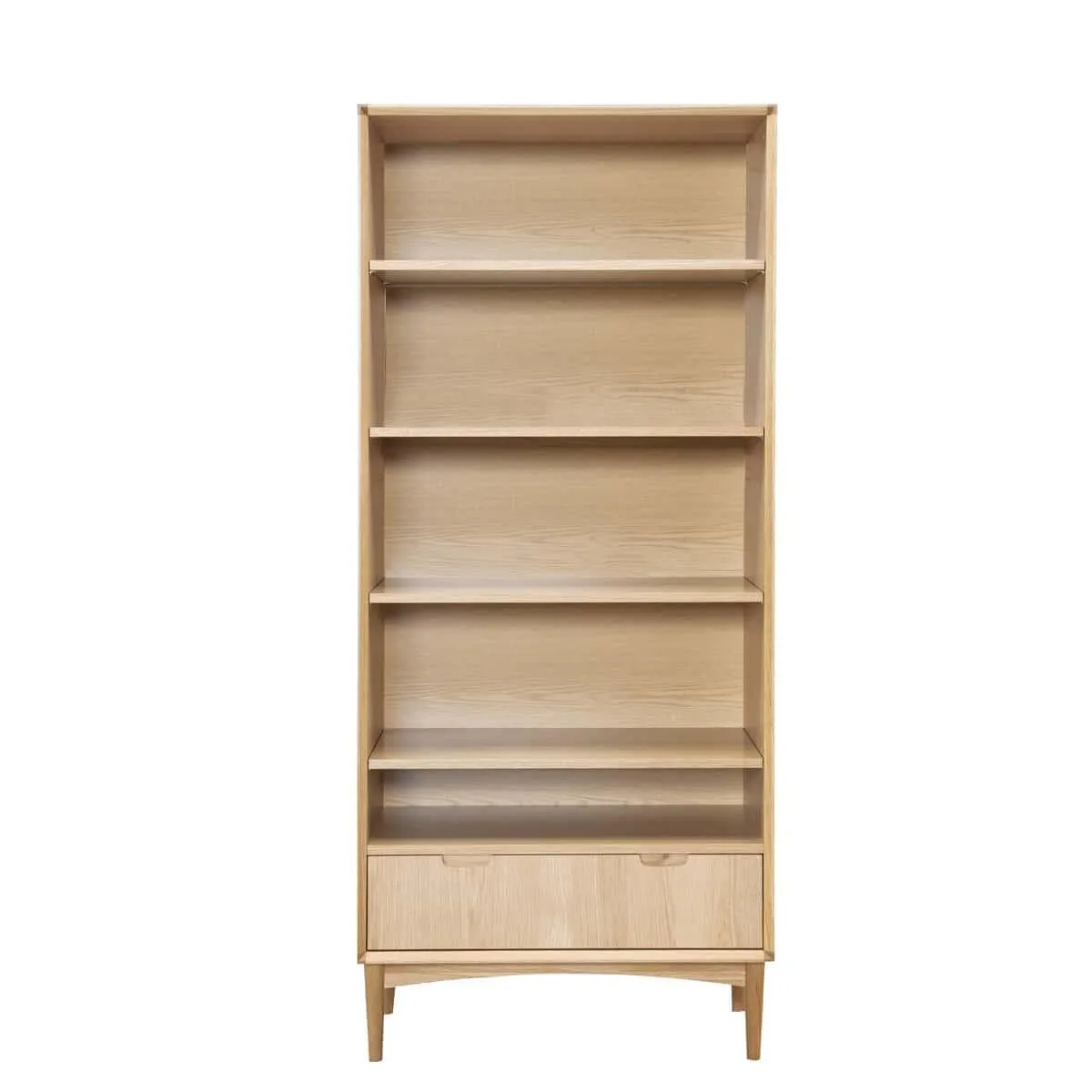 Mia Wide Bookcase - Oak