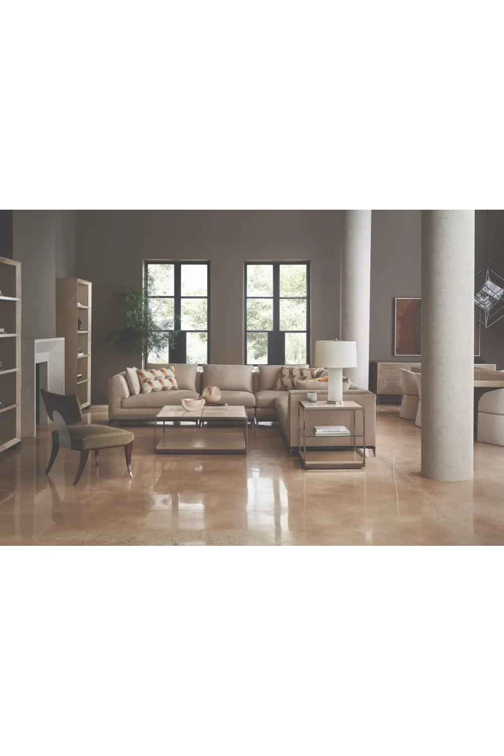Minimalist End Table | Caracole Quadrant