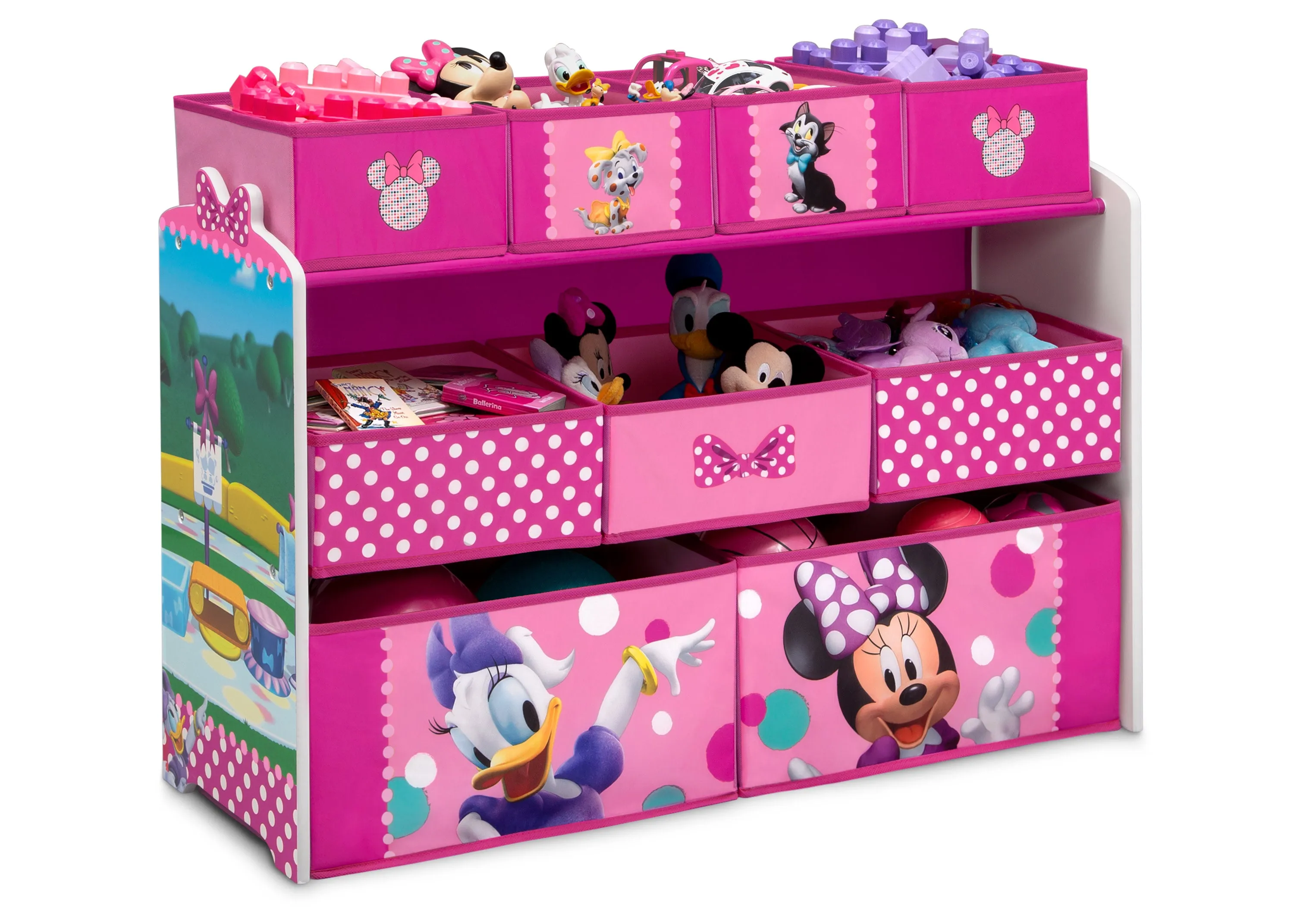 Minnie Mouse Deluxe 9 Bin Design and Store Toy Organizer
