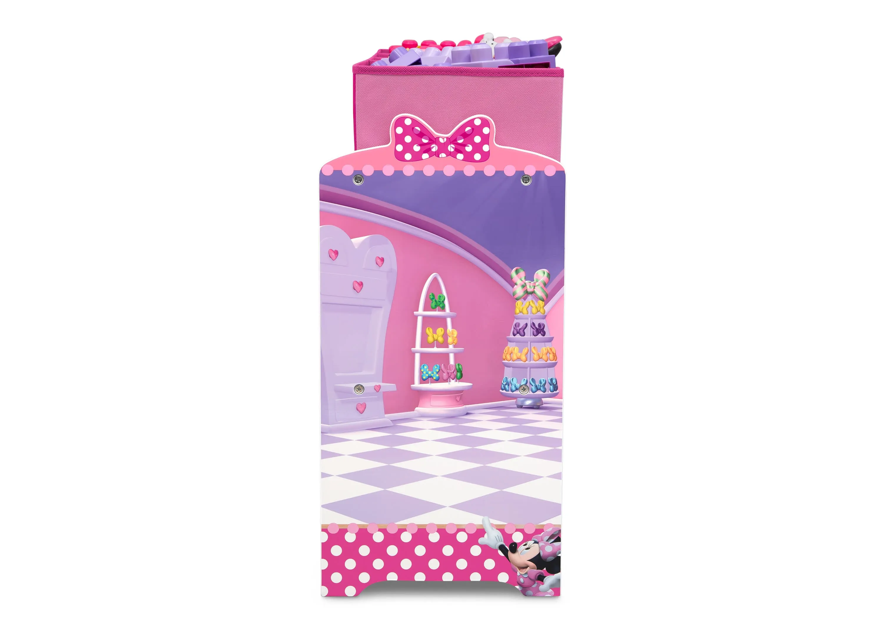 Minnie Mouse Deluxe 9 Bin Design and Store Toy Organizer