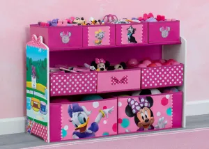 Minnie Mouse Deluxe 9 Bin Design and Store Toy Organizer