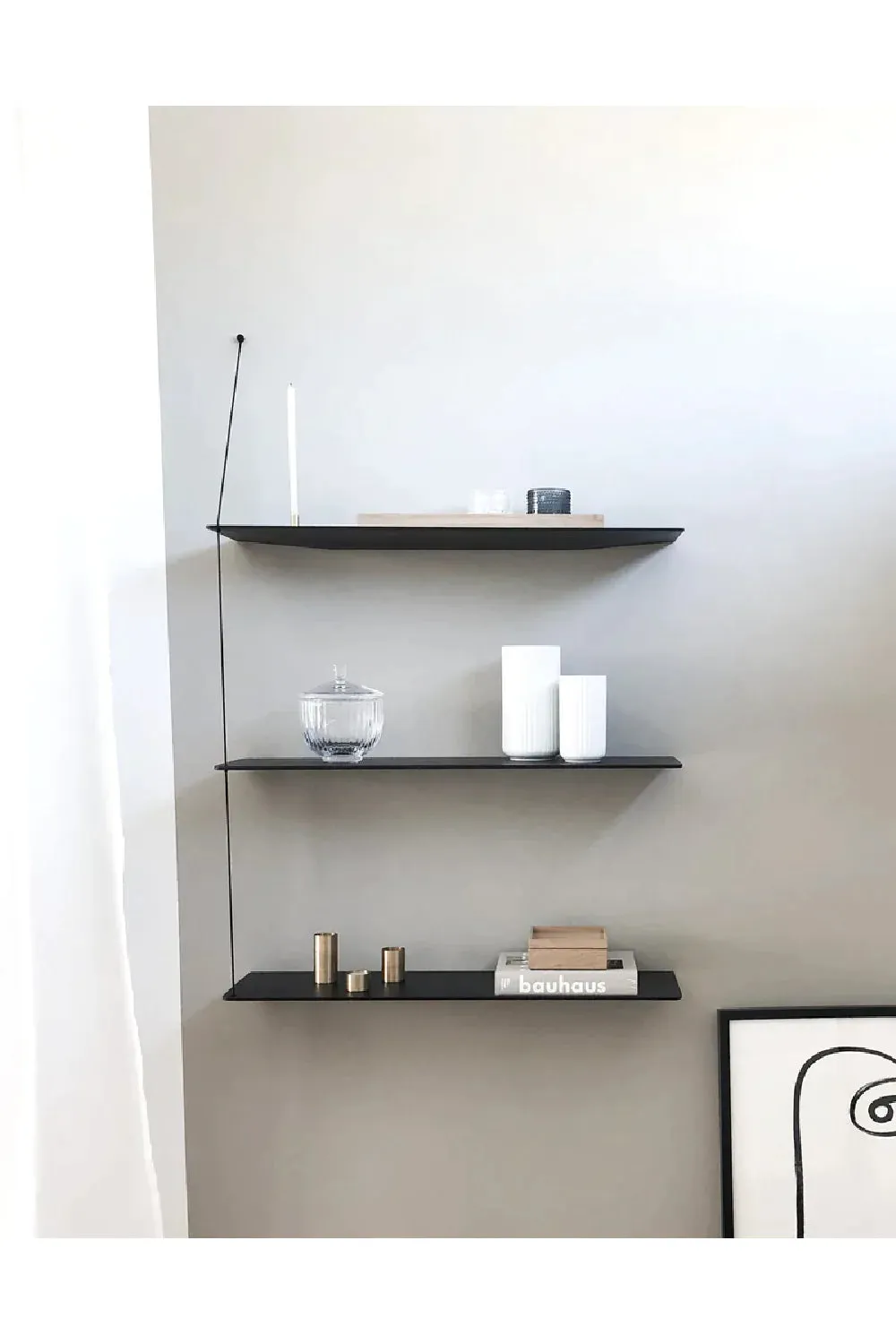 Modern Minimalist Wall Shelf L | WOUD Stedge