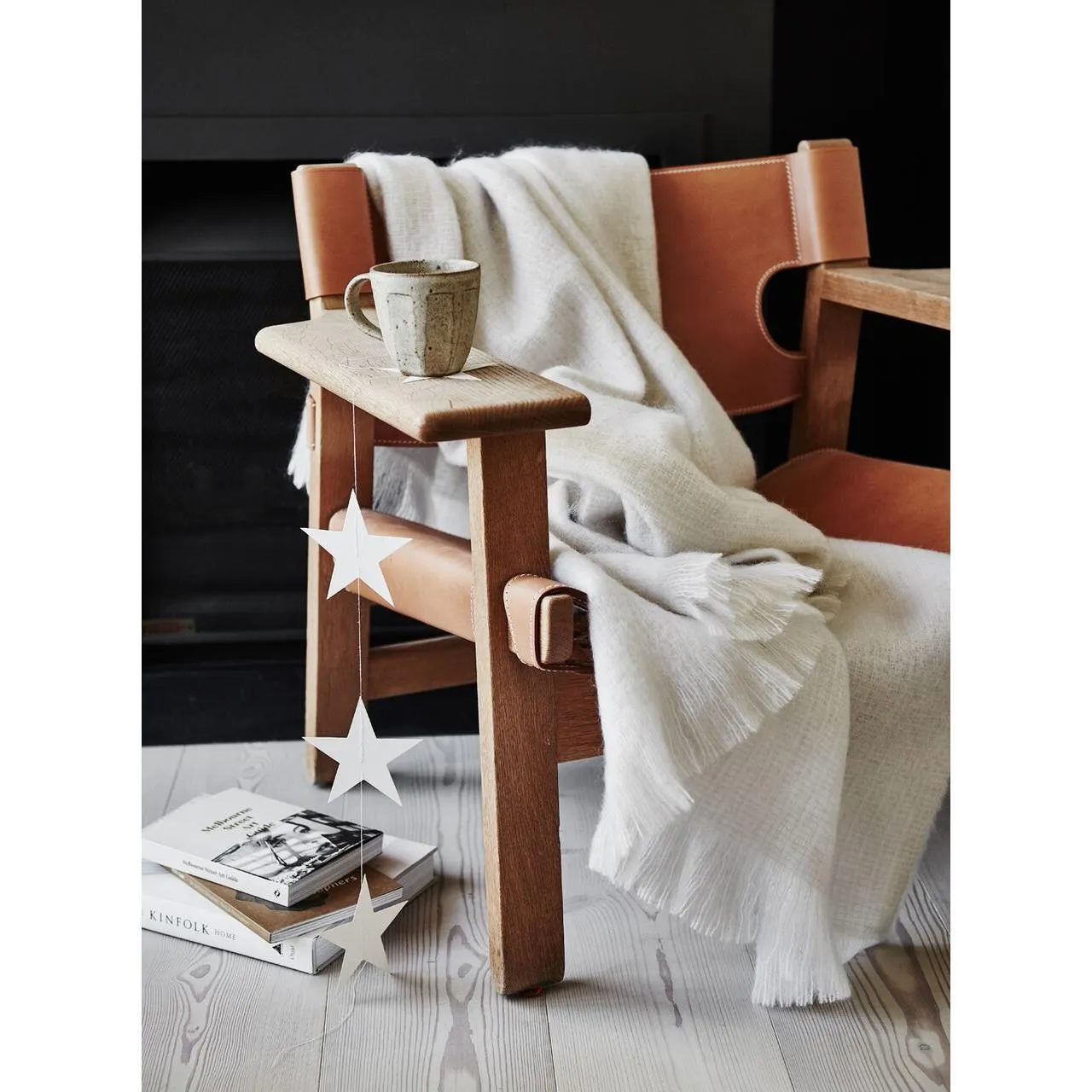 Mohair Powder Throw