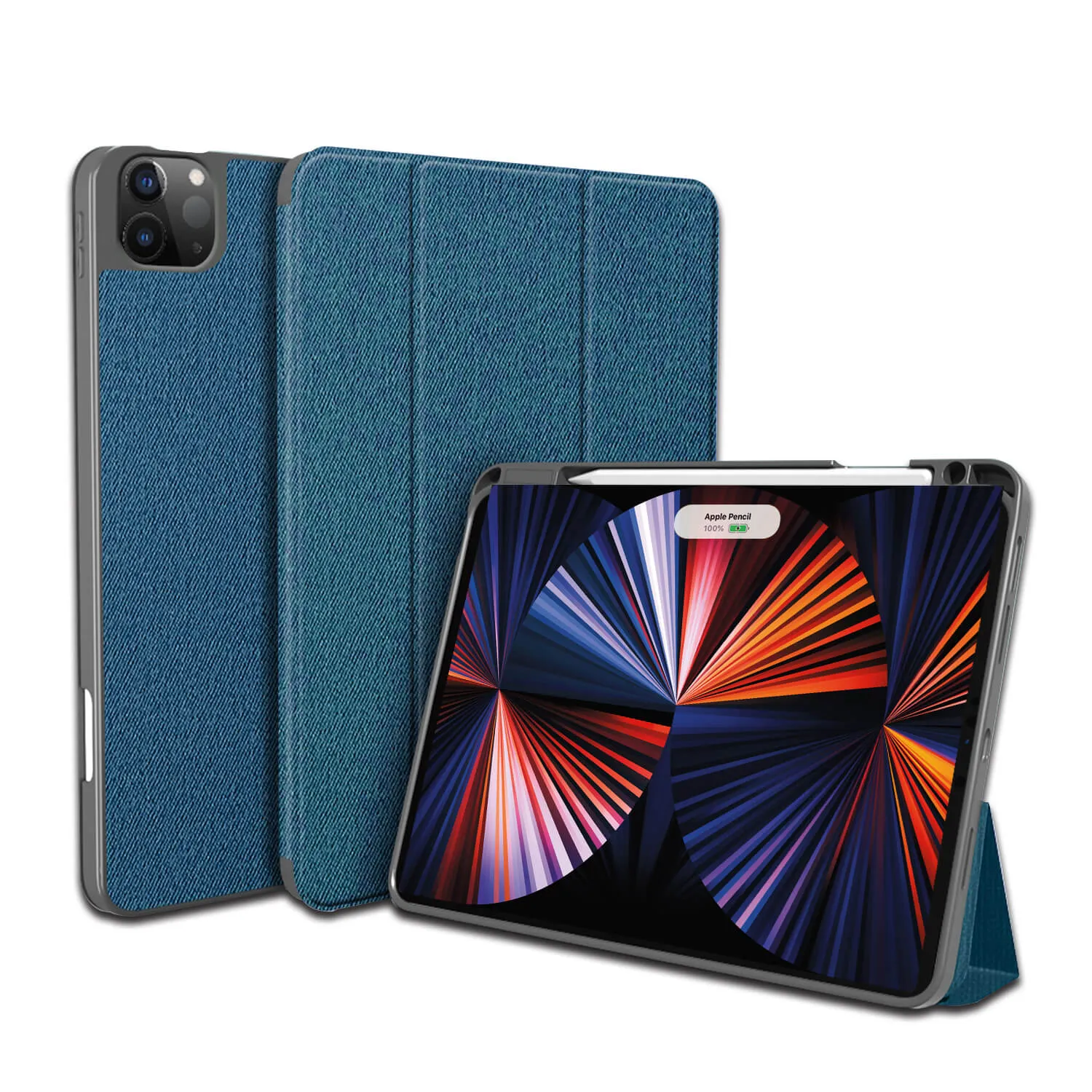 Mutural iPad Pro 2022 / 2021 / 2018 11" Smart Cover Case Blue