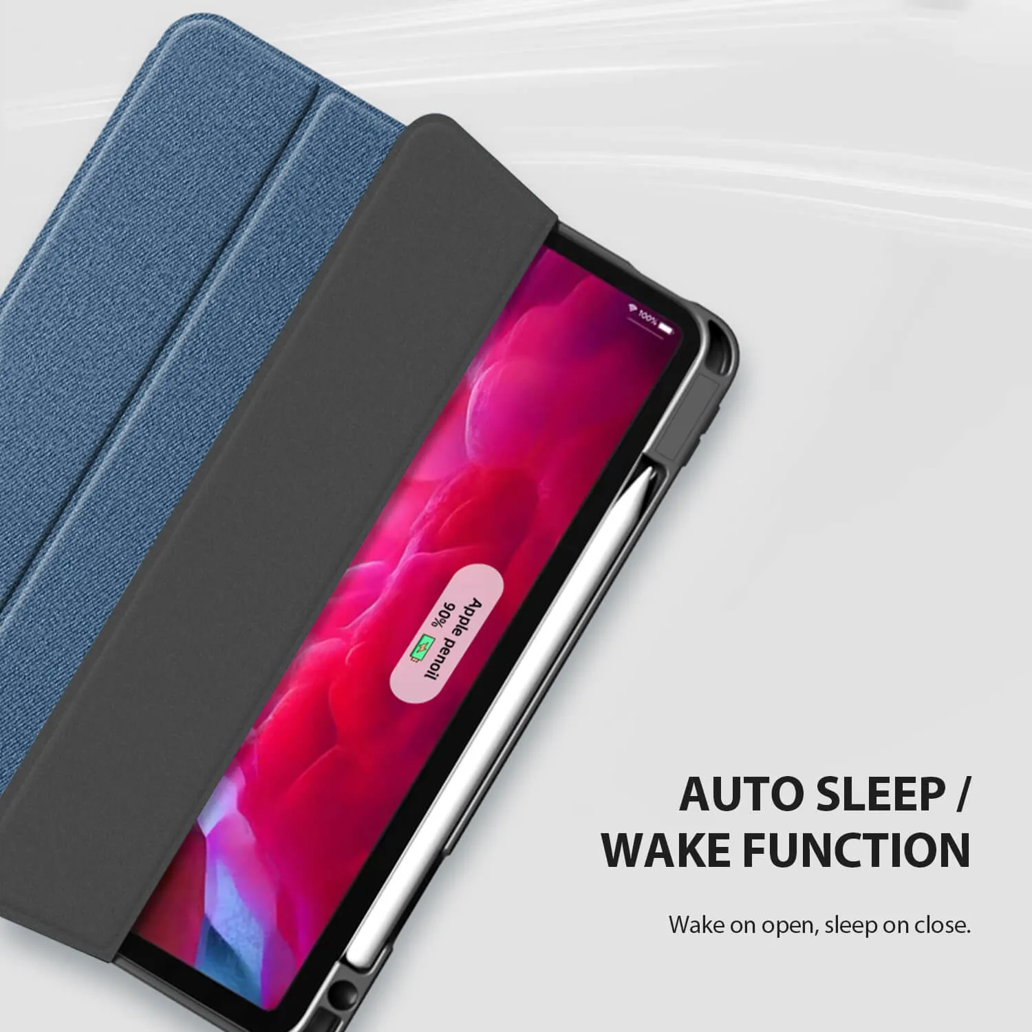 Mutural iPad Pro 2022 / 2021 / 2018 11" Smart Cover Case Blue