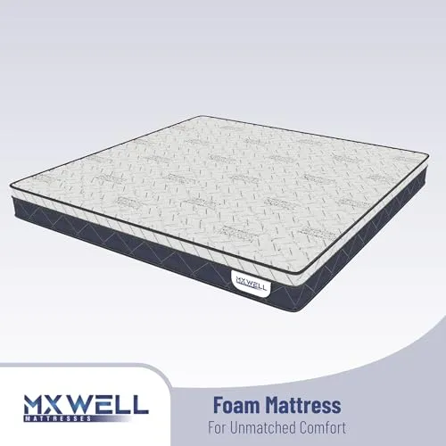 MXWELL Orthopedic Euro Luxury 8 inch Single High Density (HD) Foam Mattress (L x W: 78 inch x 35 inch)