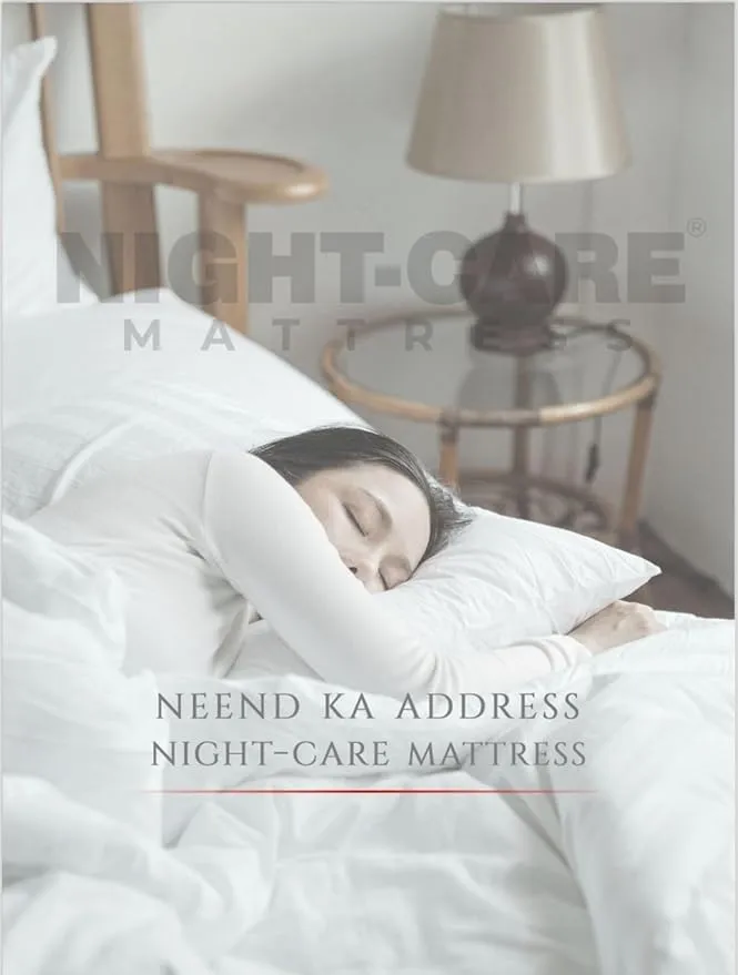 NIGHT CARE Predex 3" HD Comfort Mattress | Dual Side Quilt || Soft & Firm Support || Dual Reversible Mattress || 2" High Resilience Foam || HD Mattress for Back Pain Relief (48 * 72 * 4)