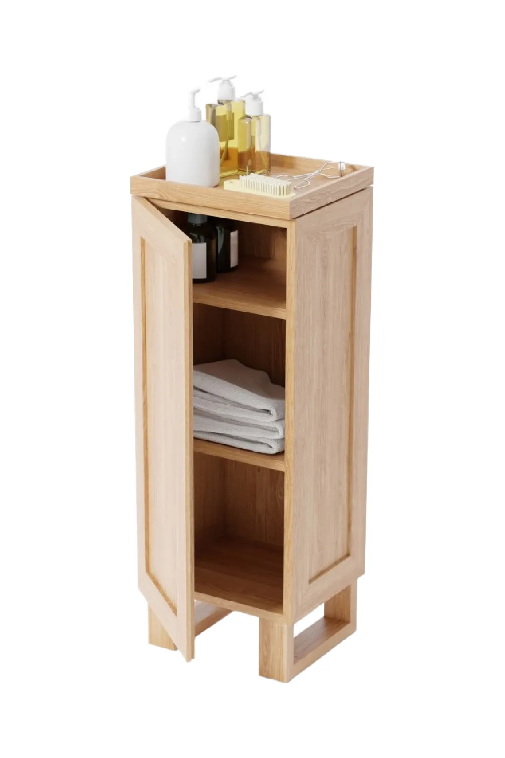 Oak Minimalist Tallboy | Wireworks Cosmos