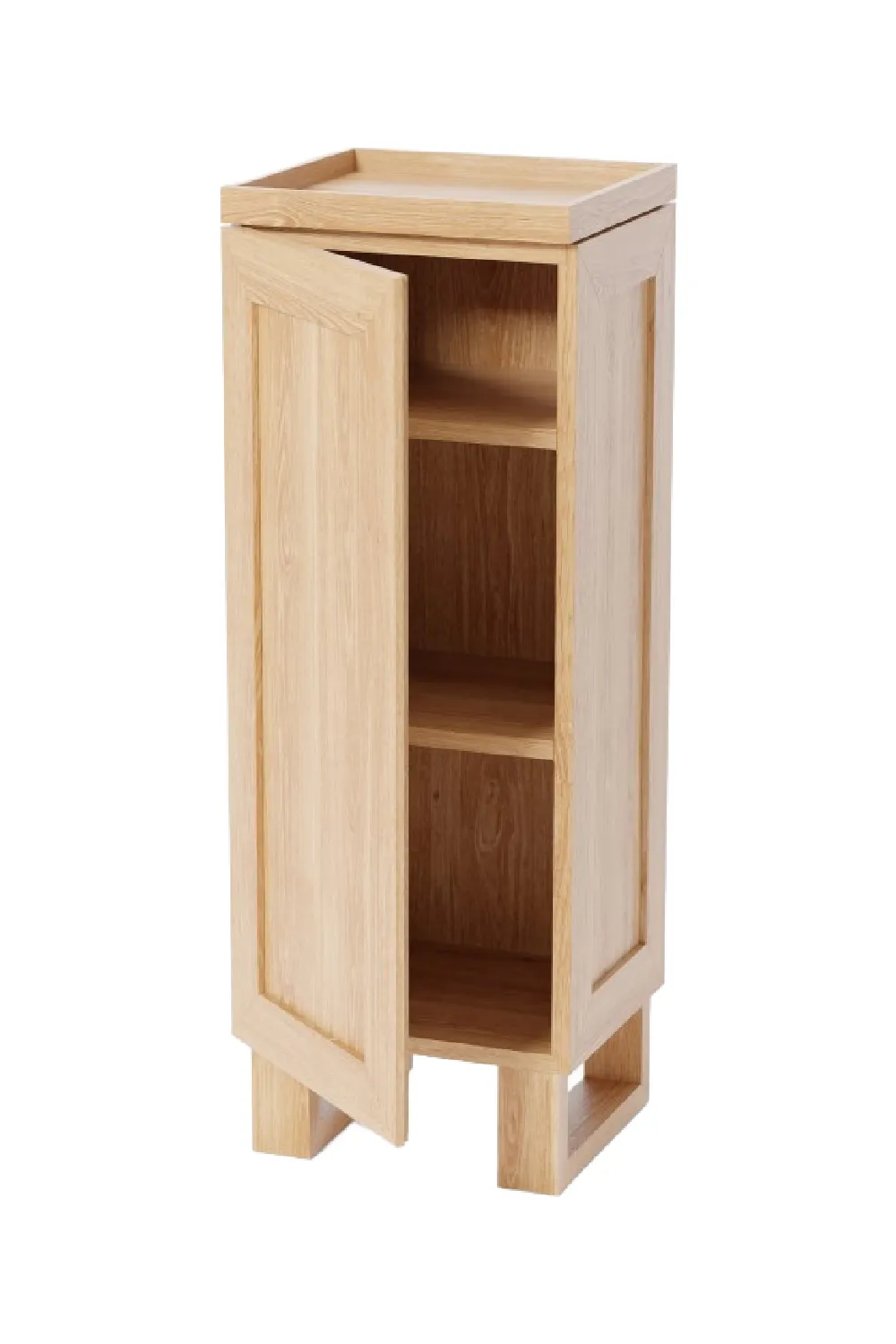 Oak Minimalist Tallboy | Wireworks Cosmos
