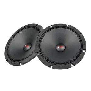 OKUR 8" Midrange Speaker Pair Pro Audio 4 Ohm 350 Watts Max Power Black OMR8PR