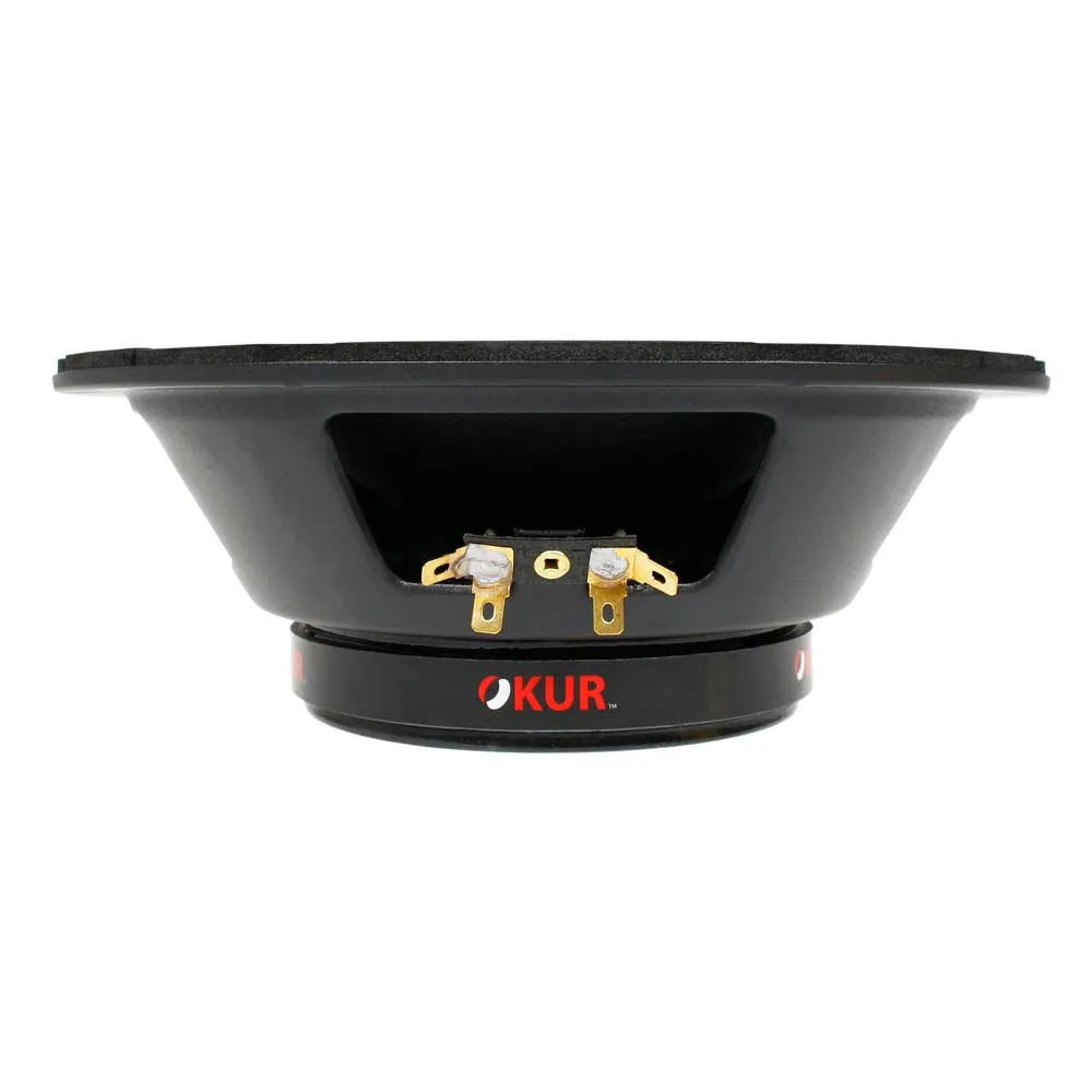 OKUR 8" Midrange Speaker Pair Pro Audio 4 Ohm 350 Watts Max Power Black OMR8PR