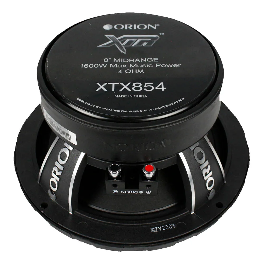 Orion Audio 1600 W Watt 8" Mid Range Bass Loud 4 Ohm Set of 2 Speakers XTX854
