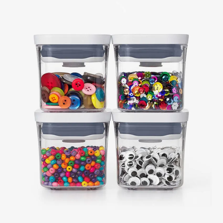 Oxo | Pop 2.0 Mini Containers - Set 4 Pcs (white lid)
