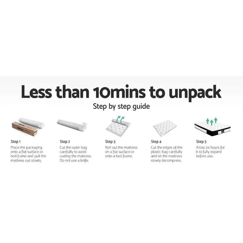 Pena Series Euro Top Pocket Spring Mattress 30cm Thick - King
