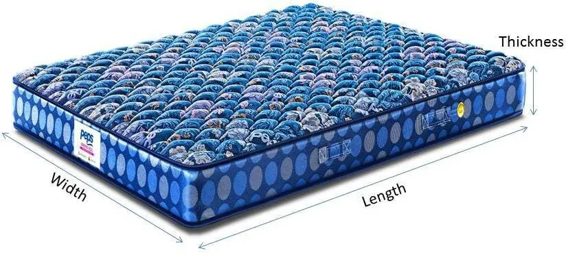 peps Springkoil Bonnell 10-inch King Size Spring Mattress (Dark Blue, 80x72x10)