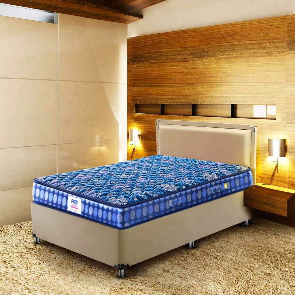 peps Springkoil Bonnell 10-inch King Size Spring Mattress (Dark Blue, 80x72x10)