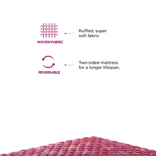 peps Springkoil Bonnell 8-inch Double Size Spring Mattress (Maroon, 80x66x08)